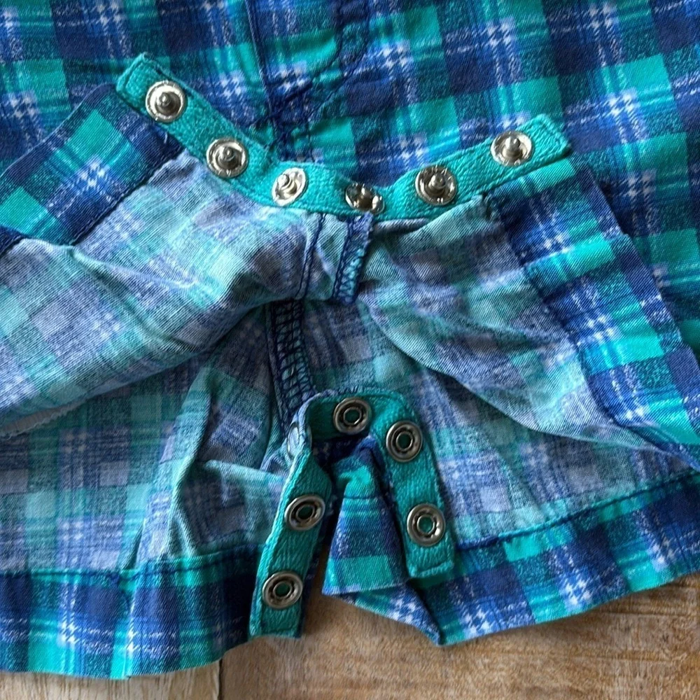 Vintage Gymboree boys plaid overalls X-Small(9m-1.5yr)